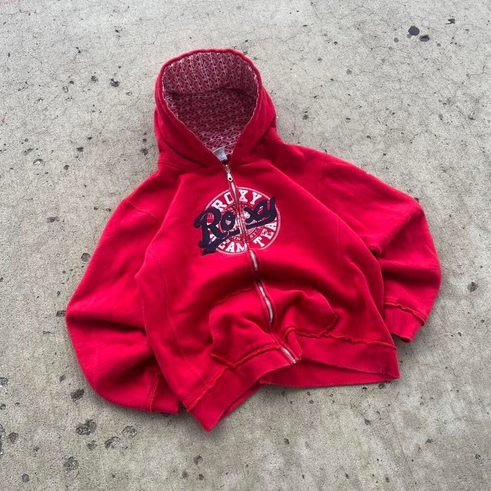 Roxy Streetwear Y2K Zip Up Hoodie
